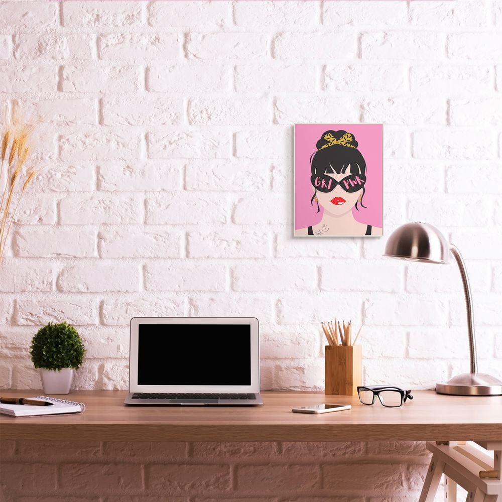Stupell Industries Punk Rock Fashion Girl Power Phrase Pop Art Designed by Angela Nickeas
