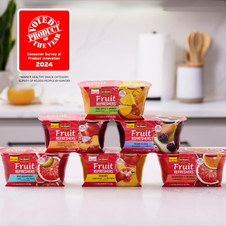 2 Sweet Individual Cups) Del Monte Chia Peaches & Dragon Fruit, 7