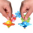 thumbnail image 1 of 4 Pcs Colourful Flower Spinning Top For Kids Novelty Wooden Spinning Top Childern Gift ANGGREK Otros, 1 of 7