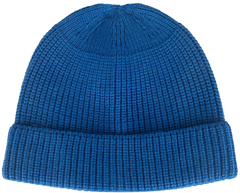 Knit Cuff Short Fisherman Beanie Hat 