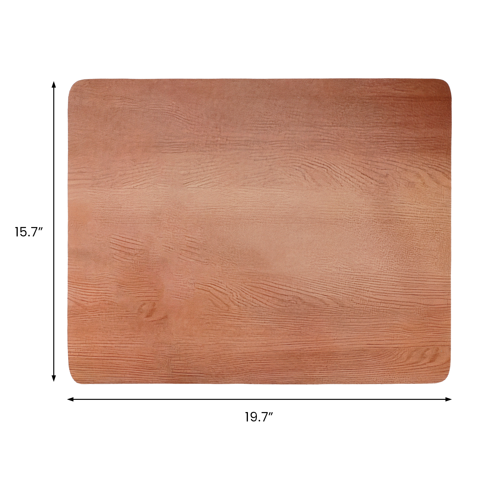 Unique Bargains Solid Dish Drying Mats for Kitchen Counter Light Brown 19.7*15.7 inch