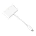 thumbnail image 4 of Adaptador de auriculares 3 en 1 para iPhone Adaptador de carga con conector para auriculares de 3,5 mm Divisor de auriculares para viajes en casa, 4 of 10
