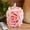 Pink, variant on Pink Rose Flower Flickering Flameless Candles, Real Wax LED Candles with Remote and Timer, 3.8 Inch Battery Operated Pillar Candles for Room Elegant Decor Home Wedding Decoration