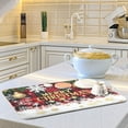 thumbnail image 6 of joogoo Snowflake Checkered Christmas Dish Drying Mat Kitchen Counter Absorbent Drying Pad 16x18 in Drainer Rack, 6 of 8