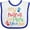 White and Royal, variant on Inktastic My Nana and Papa Love Me Boys or Girls Baby Bib