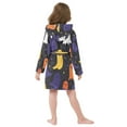 thumbnail image 7 of FORMRS Niños Bathrobe Unisex Hooded Robe Soft Plush Pajamas Sleepwear, Size 2-3T, Halloween Colorful Ghosts, 7 of 7