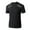 Black, variant on Mlzmgr Athletic Men's T-Shirts Short Sleeve Crew Neck Compression Tops Gym Workout Running T Shirts