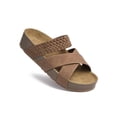 thumbnail image 4 of Solid Color Beach Sandals - Thick Bottom Braided Design Casual Slippers for Women, 4 of 8