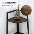 thumbnail image 4 of Smilegend 5 Tier Rustic Brown Corner Shelf - Tall 70" Display Storage Stand for Living Room, Office, Small Space - Waterproof, Scratch-Resistant, Easy Assembly, 4 of 8
