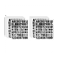thumbnail image 1 of 1540 Pieces 20 Sheets Self Adhesive Vinyl Letters Numbers Kit, Alphabet Number Stickers for Mailbox (Black, 1 Inch), 1 of 7