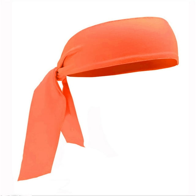 Maoww Bandeau de Sport Mode Réglable Bandes Anti-Transpiration Séchage Rapide Multicolore Accessoires de Coiffure pour Tennis Basketball Orange