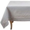 thumbnail image 2 of SARO 6302.GY90S 90 in. Square Classic Hemstitch Border Tablecloth  Grey, 2 of 4