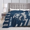 thumbnail image 5 of Custom Dallas Blanket Gifts for Men Women Personalized Fans Add Name and Number Throw Blankets, 30" X 40",40" X 50", 50" X 60", 60" X 80", 5 of 6
