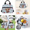 thumbnail image 4 of Bulopur Watermelon Capybara Print Kids Backpack Set 4 Pcs Durable Breathable Kids School Bag with Lunch Box, Pencil Case and Water Bottle Cover for Capybara Lovers Kids, 4 of 7