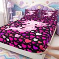thumbnail image 3 of Manfei Ocean Axolotl Fitted Sheet Full,Watercolor Salamander Bed Set,3 Pieces,1 Fitted Sheet and 2 Pillowcases, 3 of 6