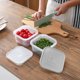 thumbnail image 2 of Caja de plástico para almacenamiento de frutas y verduras organizador sellado Ehuebsd de drenaje con tapa caja de cocina multifuncional, 2 of 3
