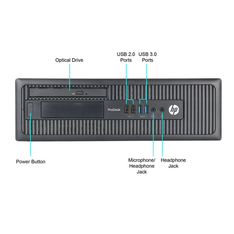 Restored HP Prodesk 400 G1 SFF PC - Intel Core i5 4590 4th Gen 3.3
