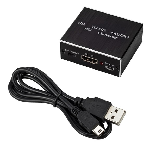 HDMI-Compatible Audio Extractor Converter - 4K 2K Optical SPDIF & 3.5mm Output for TV Sound Systems