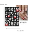 thumbnail image 2 of Rkxzt Clearance Sale Nail Art Sticker Christmas 5D Embossed Stereo Snowflake Adhesive Sticker Nail Art Sticker, 2 of 2