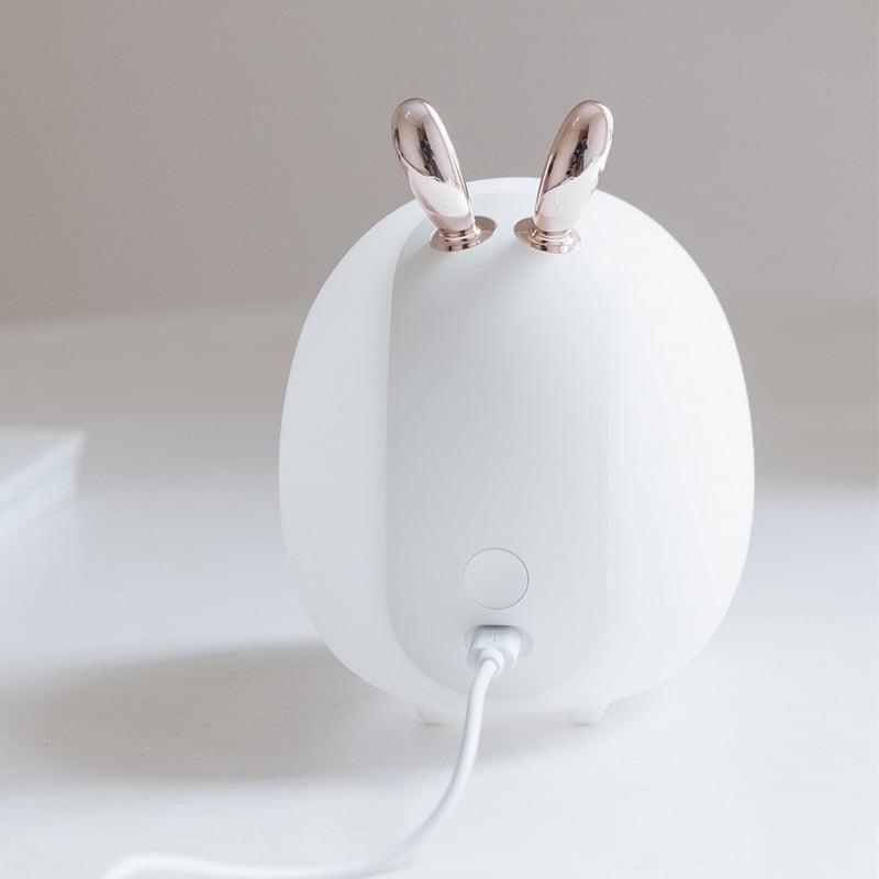 Cartoon cute deer night light USB charging rabbit pat silicone lamp children's baby feeding LED bedside atmosphere lamp
