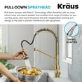 thumbnail image 7 of KRAUS Bolden 2-in-1 Commercial Style Pull Down Single Handle Water Filter Kitchen Faucet for Reverse Osmosis or Water Filtration System in Spot-Free Brushed Brass, 7 of 7