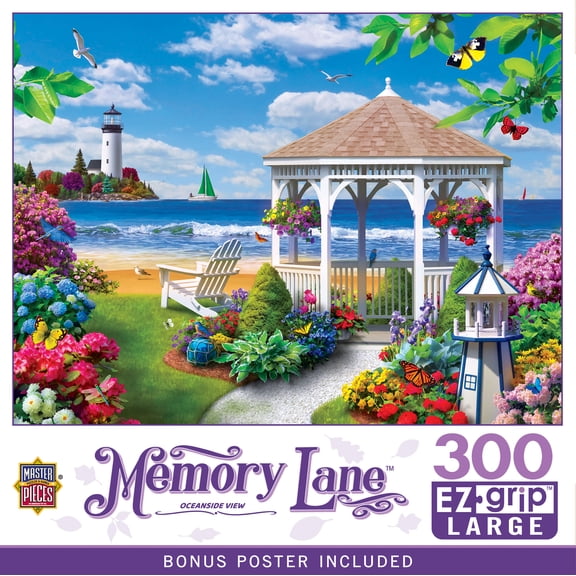MasterPieces 300 Piece EZ Grip Jigsaw Puzzle - Oceanside View - 18"x24"