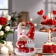 thumbnail image 4 of Estatua de pareja de gnomos para San Valentín | Figura romántica de resina con corazón y rosa | Decoración de mesa para parejas | Adorno navideño listo para usar, 4 of 5