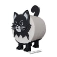 thumbnail image 6 of OIUR 1Pc/2Pcs Cat Toilet Roll Holder Tissue Paper Roll Storage Stand 3D Printed Black Cat Toilet Paper Holder Shelf Bathroom Organizer, 6 of 7