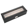 thumbnail image 3 of Caja de exhibición de relojes, caja de exhibición de relojes de fibra de carbono de 6 rejillas, caja de relojes, innovación moderna, 3 of 9