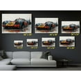 thumbnail image 5 of Epic Bat Man Race Car Canvas Print - Vibrant Watercolor Superhero Wall Art - High-Quality Handcrafted Decor - Ready-to-Hang or Rolled Options, 5 of 7