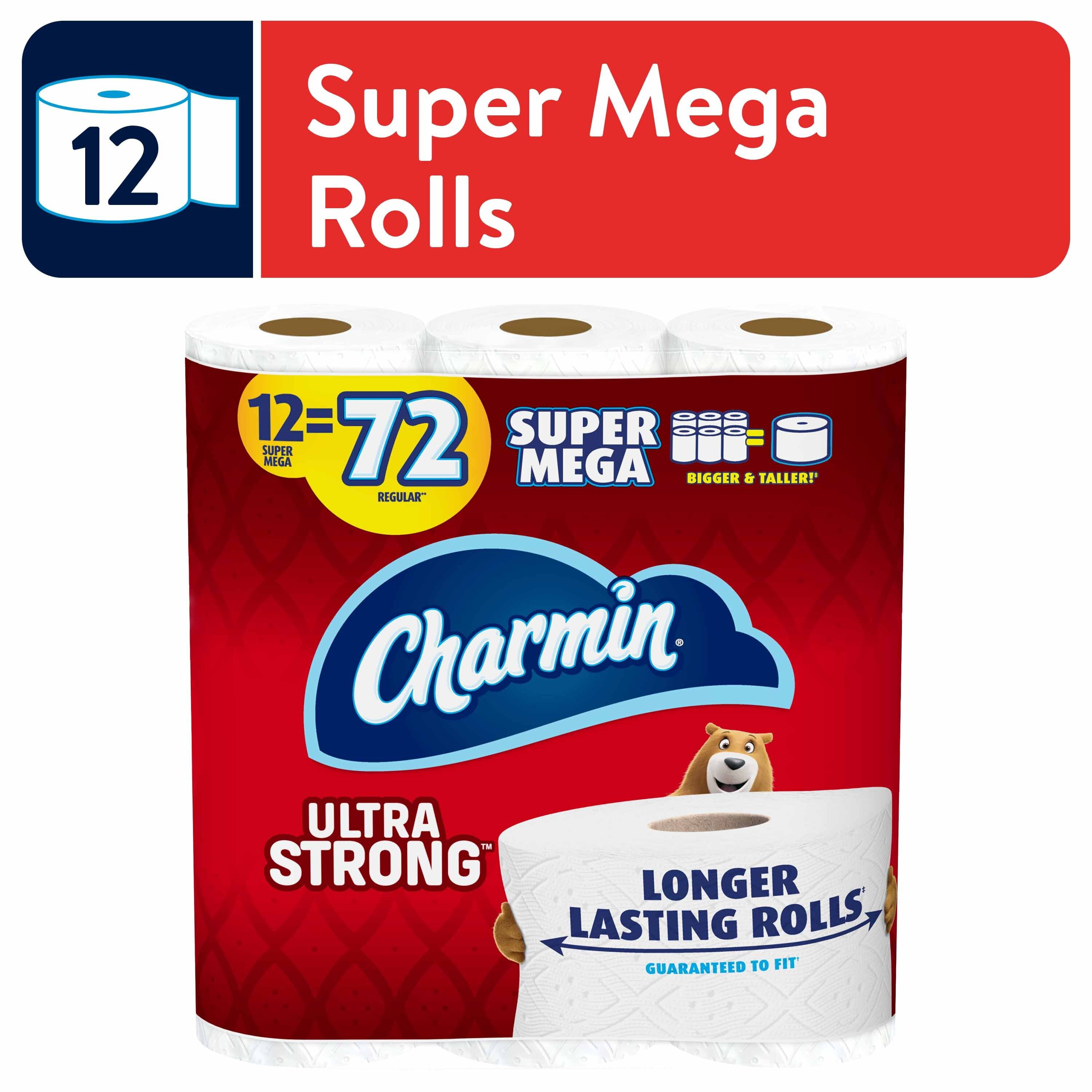 White Charmin Ultra Strong Toilet Paper 24 Rolls for sale online 
