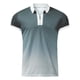 thumbnail image 3 of Camisas Oversize Hombre Camisa de manga corta con cuello vuelto y cremallera con estampado degradado informal de verano para hombre (Grey, XXL), 3 of 5