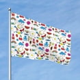 thumbnail image 2 of Picia Summer Printed Flag ,Summer Pattern Garden Flag Vertical Double,Yard Lawn Outdoor Decor 48x72", 2 of 9