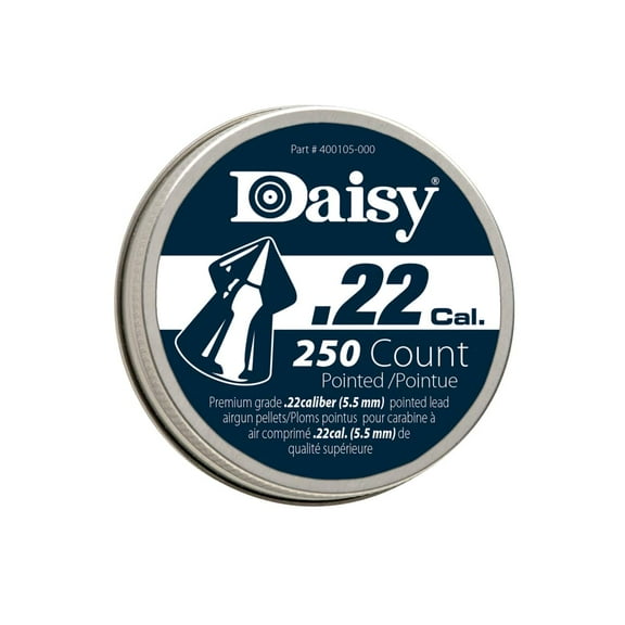 Daisy .22 Caliber PrecisionMax Pointed Pellets, 250 Count