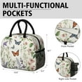 thumbnail image 6 of Obrewu Pioneer Flower and Butterfly Lunch Bag for Adult, Insulated, Leakproof, Oxford Cloth, 6 of 7