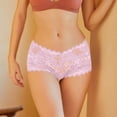 thumbnail image 5 of Women's Lace Hipster Panty - Semi-Sheer Seamless Soft Underwear with Cotton Liner, 5 of 6