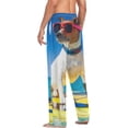 thumbnail image 5 of Jack Russell Dog Surfing Mens Pajama Pants Sleepwear Lounge Men's Pajama Bottoms Gift for Family Friends, 5 of 6