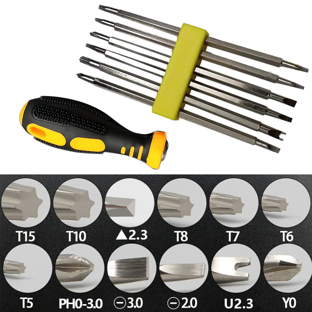 4Pcs Precision Triangle Head Screwdriver Set,Magnetic Triangle Screws Driver Tool Kit Multifunctional Hand Tool 
