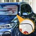 thumbnail image 3 of American Flag and Crab Car Windshield Sun Shade Foldable Car Front Window Visor Heat and UV Protection 55x27.6, 3 of 8