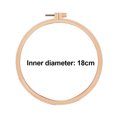 thumbnail image 1 of Opolski Plastic Cross Stitch Embroidery Hoop Circle Sewing Frame DIY Needlework Tool, 1 of 9