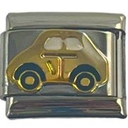 NONBRANDED Italian Charm Link Charm Cute Car 9mm