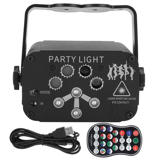 Luz De Escenario, Lámpara De Proyección RGB Con Control De Voz USB, Decoración Del Hogar Con Receptor De Sonido Para KTV Para Bar OTVIAP Stage Light
