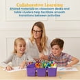 thumbnail image 4 of ECR4Kids 6-Compartment Large Plastic Caddy, Multipurpose Organization, Primary, 6-Pack, 4 of 9