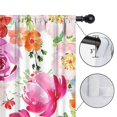 thumbnail image 4 of Blackout Kids Curtains,Pioneer Flower Floral Print Pattern Childrens Insulated Curtains Set Of 2,Bedroom Essentials,Toddler Room Decor 52"x84", 4 of 5