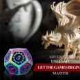 thumbnail image 4 of Juego de dados de metal NQ 7 piezas poliédricos para juegos de rol DND, 4 of 5