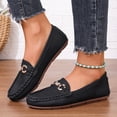 thumbnail image 2 of Womens Classic Slip On Loafer Flats Horsebit Decor Faux Leather Upper Non Slip Soft Sole for Office Work Commute Business Casual Daily Wear Shoes 43, 2 of 6
