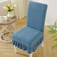 thumbnail image 2 of Yhmxh Dining Chair Covers with Skirt, Dining Room Chair Covers, Stretch Parsons Chair Slipcover, Kitchen Chair Protector Slipcover Removable Washable Dining Chair Covers for Home, Party, Ceremony, 2 of 7