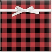 Buffalo Plaid Christmas Rolled Wrapping Paper - 23-Inch x 32-Foot Wrap Roll, 61 Square Total