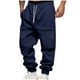 thumbnail image 2 of Ceisia Men's All-Season Solid Color Workwear Gift Sweatpants - Elastic Waistband Drawstring Pocket Oversized Comfort Pants, 2 of 9