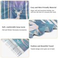 thumbnail image 5 of FORMRS Womens Scarf Winter Soft Long Big Warm Shawls Wrap Tassel Scarves, Purple Night Deer, 5 of 9